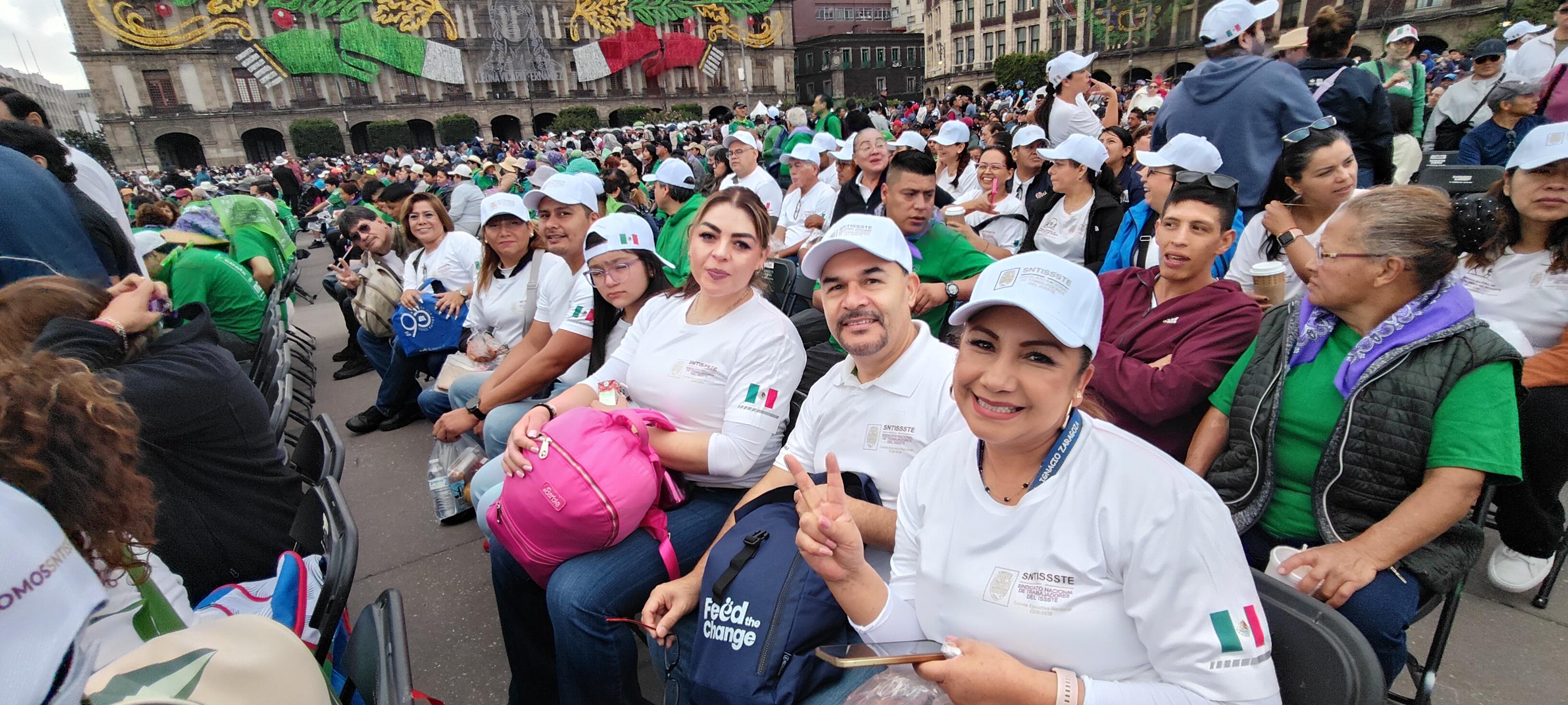 Asamblea informativa de la presidenta Claudia Sheinbaum Pardo en el Zócalo de la Ciudad de México 